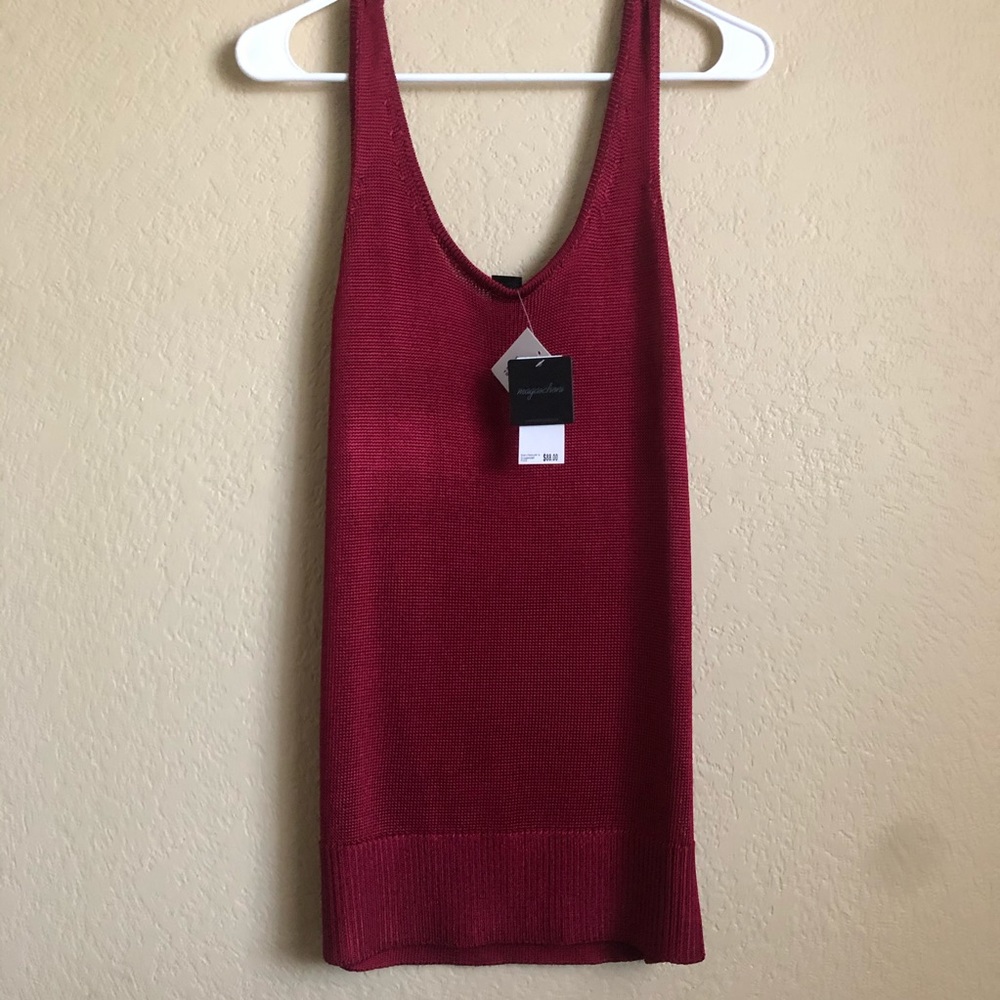 Thick sheer tank.